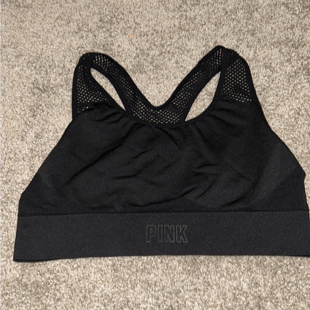PINK sports bra black